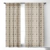 Iveta Abolina Peace Hands Tan 64" x 50" Single Panel Room Darkening Window Curtain - Deny Designs - 2 of 4
