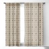 Iveta Abolina Peace Hands Tan 64" x 50" Single Panel Room Darkening Window Curtain - Deny Designs - image 2 of 4