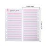 Unique Bargains 6-Holes A6 Expense Budget Binder Tracker Sheets 60 Pcs - 2 of 4