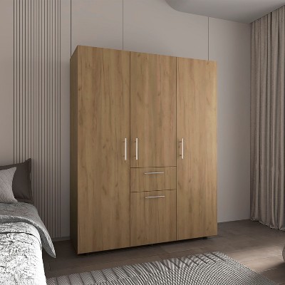 Armoire, 2 Doors, 5 Shelves, 1 Drawer