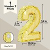 Juvale Small Gold Foil Number 2 Pinata for 2nd Birthday Decorations, Party Centerpieces, Anniversaries, 16 x 10.5 x 3 In - 3 of 4