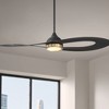 Possini Euro Design 52" Possini Euro Obi Matte Black CCT LED Damp Ceiling Fan with Remote - 2 of 4