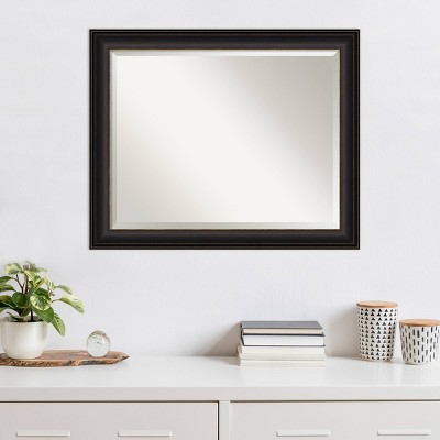Trio Oil Rubbed Bronze Beveled Rectangular Wall Mirror