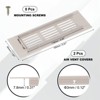 Unique Bargains Aluminum Alloy Cabinet Wardrobe Shoe Closet Rectangle Louvered Ventilation Grilles 2 Pcs - 2 of 4