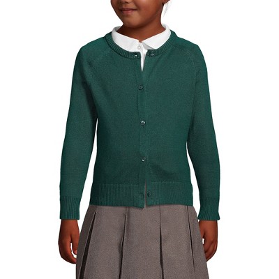 Lands' End School Uniform Kids Cotton Modal Cardigan Sweater