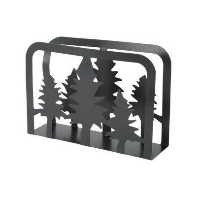 Unique Bargains Napkin Holder Hand Wash Only Christmas Tree Napkin Holder Iron 5.31"x1.57"x3.82" 1 Pc
