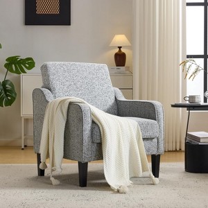 VINGLI Accent Chair for Living Room Chairs Reading Chair Mid Century Modern Chair Soft Chenille Sofa Chair Upholstered Arm Chair Comfy Side Chair - 1 of 4