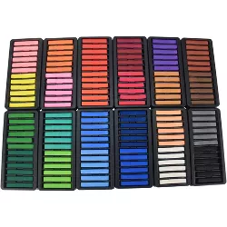 School Smart Square Chalk Pastels, Assorted Colors, set of 144