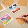 Juvale 50 Pack Square Self Adhesive Cork Backings Tiles Sheets for Coasters and DIY Crafts, 3.7 In - 3 of 4