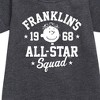 - Peanuts - Franklins All Star Squad Graphic Short Sleeve Fleece Dress - 2 of 4