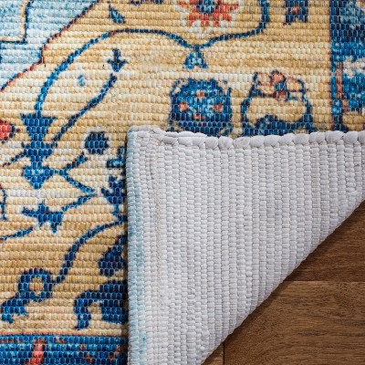 Safavieh Saffron Blue and Beige Wool Area Rug