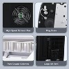ZAFRO Ice Makers Countertop with Self-Cleaning, 26lbs/24hrs, 9 Cubes Ready in 6 Mins, Portable Ice Machine with 2 Sizes Bullet Ice/Ice Scoop, Black - 3 of 4