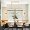 CityFurn 60-Light 54" W Modern Linear Chandelier with Crystal Glass - 3 of 4