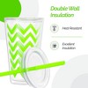 Copco Minimus 24oz Double Wall Insulated Tumbler with Removable Straw - BPA-Free Tritan Plastic, Leak-Proof, Dishwasher Safe -  (Lime Green) - 3 of 4