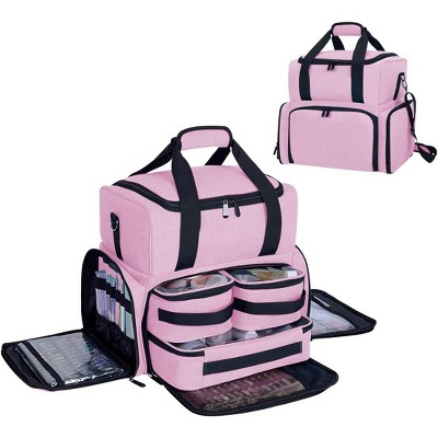 Paaaawaters Large Cosmetic Bag with 4 Removable Case and 2 Removable Dividers Double Layer Travel Storage Organizer