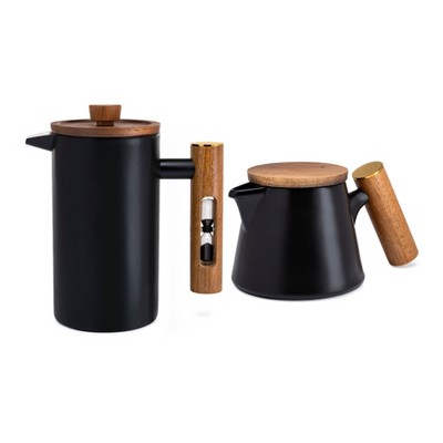 ChefWave Artisan Series French Press Coffee Maker and Ceramic Tea Pot