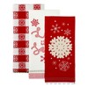 Design Imports  Assorted Christmas Dishtowel Set 2 Piece, 18X28", Let It Snow - 2 of 4