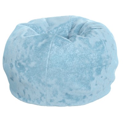 Light blue fuzzy discount bean bag chair