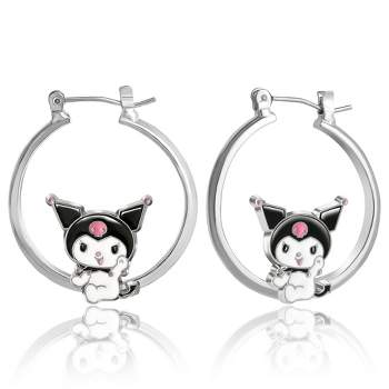 Sanrio Hello Kitty and Friends Womens Fashion Hoop Earrings - Officially Licensed