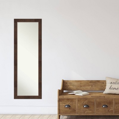Wildwood Silver and Walnut Full Length Wood Bathroom Mirror