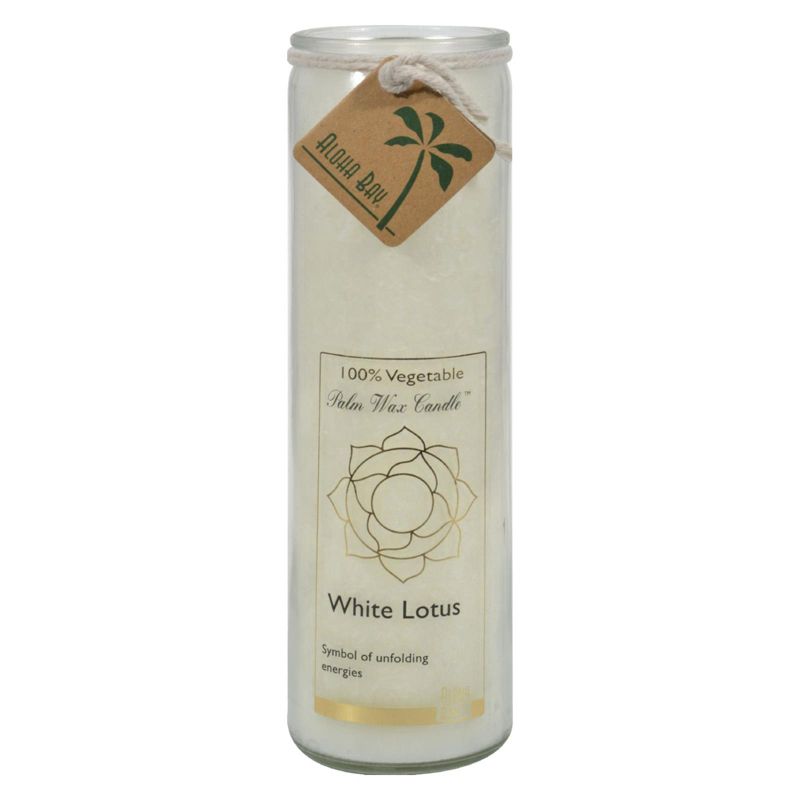 Aloha Bay White Lotus Unscented Chakra Jar Candle - 17 oz, 1 of 2