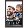 PosterPalooza | Textured Brown Picture Frame - UV Acrylic, Foam Board Backing, Hanging Hardware - 2 of 4