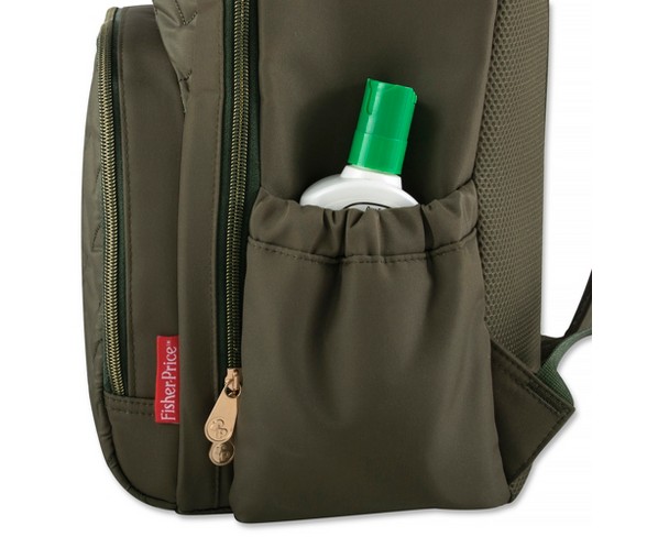Fisher Price Morgan Quilted Diaper Backpack Olive Desertcart