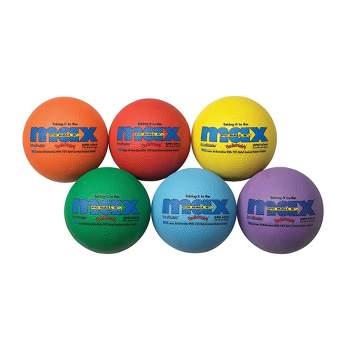 Sportime Max Playground Balls, 8-1/2 Inches, Multiple Colors, Set of 6