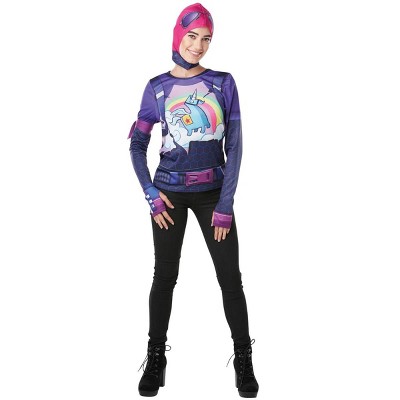 Rubie‘s Fortnite Brite Bomber Kostüm – Offizielles Kinderkostüm In Lila, Größe 164 Cm (ca. 10–12 Jahre)