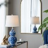 KTMBDW Chinoiserie Classic LED Table Lamp, Ceramic Vase Bedside Lamp for Bedroom, Living Room, Office, Blue & White - 4 of 4