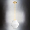 Urban Ambiance Luxury Mid-Century Modern Indoor Pendant,  11-1/2''H x 10"W x 10''D,  Brushed Gold Finish, UHP4523 - 3 of 4