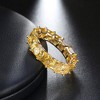 Eternity Wedding Band Ring for Women Princess Cz Sterling Silver Ginger Lyne Collection - 2 of 4
