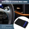 Unique Bargains Faux Suede Car Hand Sewn DIY Steering Wheel Cover - 2 of 4