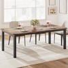 78 Inch Long Kitchen Table for 4-6, Wood Dining Room Table for Kitchen Living Room, Large Rectangular Dinner Tables - 2 of 4