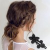 Unique Bargains Frosted Flowers Hair Clips for Christmas 3.35"x1.97"x1.57" 1 Pc - 2 of 4