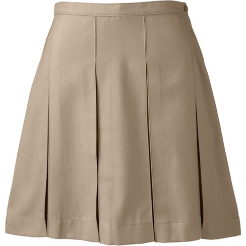 Lands End School Uniform Women s Box Pleat Skirt Above The Knee