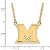 Black Bow Jewelry 10k Yellow Gold Miami Redhawks NCAA Necklace 18 Inch - 2 of 4