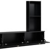 Acekool 4-in-1 Wall Unit Entertainment Center with Bookshelves, Cabinets & Open Shelves, Modern Design for TVs up to 78" - 4 of 4