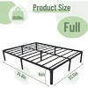 Full-size Bed Frame For Quick Installation, Heavy-duty Metal Frame With Steel Plate Support, Screw-free Design, No Need For Spring Mattress, Silent - 3 of 3