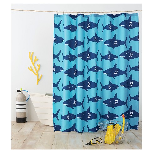 shark shower curtain