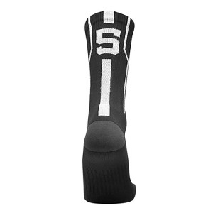 Mk Socks Player ID Jersey Number SINGLE Crew Sock - Black, White - 1 of 1
