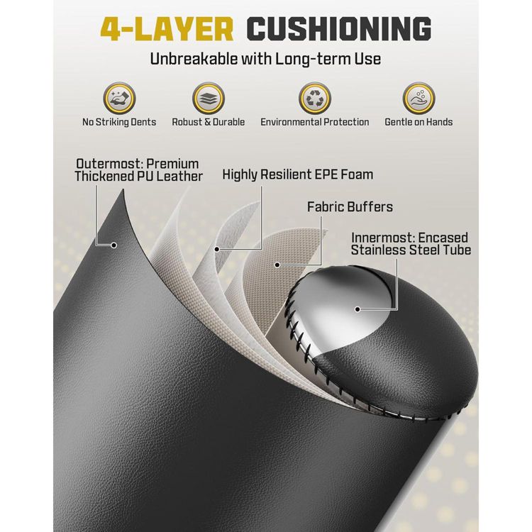 FITVEN Freestanding Punching Bag with Boxing Gloves Heavy Boxing Bag with Suction Cup Base - Men Stand Kickboxing Bag, 5 of 6