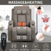 Power Lift Recliner Chair with Massage & Heating for Elderly, Electric Lift Chair for Living Room, Recliner with USB Ports, Cup Holders - 2 of 4