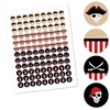 Big Dot of Happiness Beware of Pirates - Pirate Birthday Party Round Candy Sticker Favors - Labels Fits Chocolate Candy (1 sheet of 108) - 2 of 4