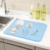 REGALWOVEN Dish Drying Mat, Absorbent Microfiber Kitchen Mat for Dishes, Pots and Pans - 2 of 4