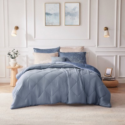 4 Pcs Luxury Style Velvet Duvet Set, Diamond Quilting Ultra Soft Bedding Set for Cold Season, Easy Care Bed Set with Matching Shams & Pillow
