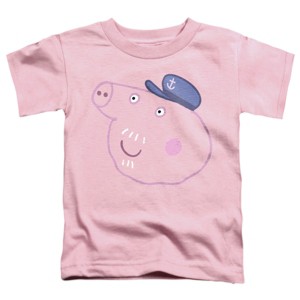 Toddler Boys' Peppa Pig Pink Out Grandpa Pig Face T-Shirt - 1 of 3