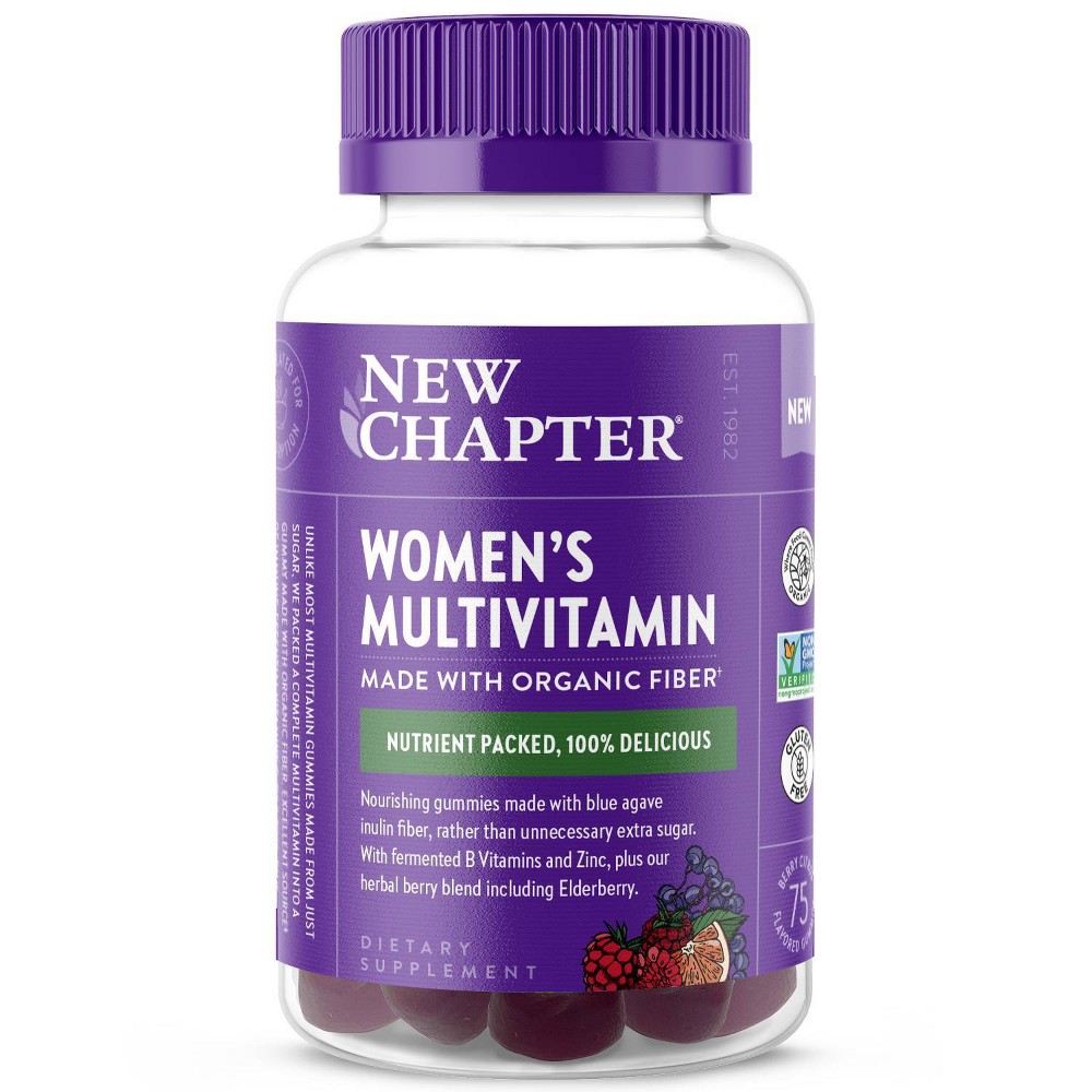Photos - Vitamins & Minerals New Chapter Women's Non-GMO and Gluten Free Multivitamin Gummies - Berry C 
