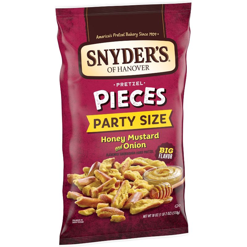 Snyder&#39;s of Hanover Pretzel Pieces Honey Mustard and Onion Party Size - 8oz, 5 of 7