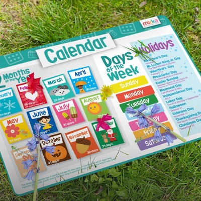 Educational Silicone Kids Placemats Set of 4